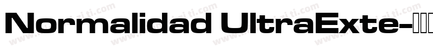 Normalidad UltraExte字体转换